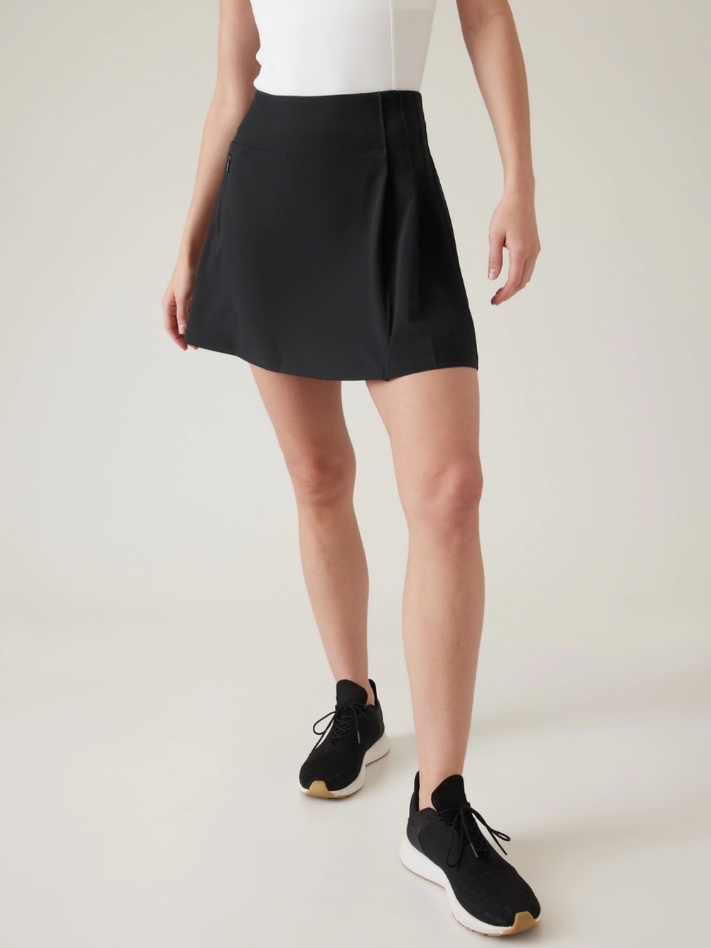 Athleta Black Fairway Pleated Skort Size XS